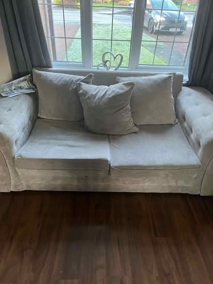 Photo of free Cottocot bed light grey and sofas (Dumbarton) #2