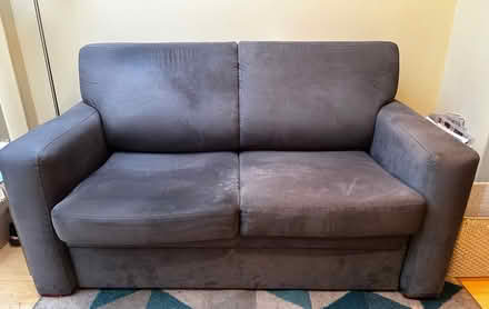 Photo of free Grey (blue/grey?) sofa bed (Goldenacre EH5) #1
