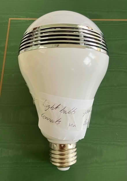 Photo of free Light bulb Bluetooth speaker (Droitwich WR9) #1