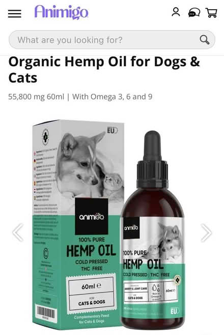 Photo of free Hemp Oil for cats/dogs (Deal) #1