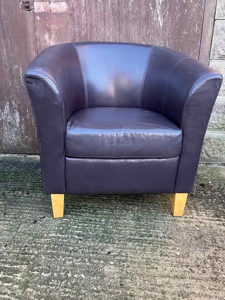 Photo of free Faux Leather Tub Chair (Marston.Oxford) #1