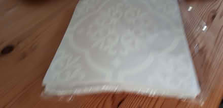 Photo of free Self adhesive 12inch floor tiles x 20 light grey and cream pattern (St Leonards TN38) #2