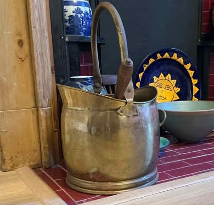 Photo of free Brass coal scuttle and shovel (New Malden KT3) #1