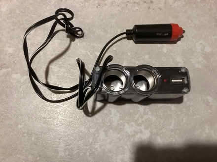 Photo of free 12 volt 2 way Adaptor with USB socket (Plean FK7) #1