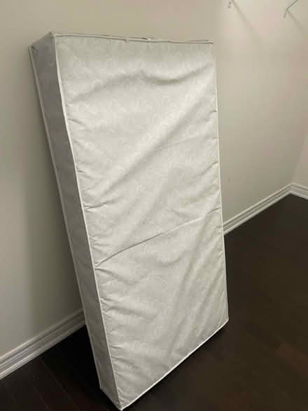 Photo of free Wood baby crib & mattress (Kennedy/16th in Markham) #2
