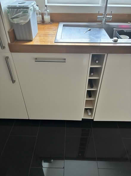 Photo of free IKEA High Gloss Cream Kitchen Units, Worktop And Sink (CT4) #3