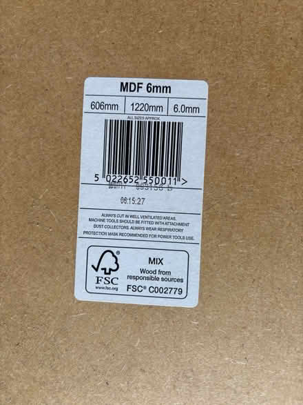 Photo of free MDF 6mm x 660mm x 100mm (Welling DA7) #3