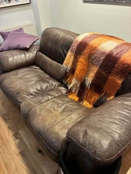 Photo of free used 2 seater leather sofa (Mill Hill, Copthall NW7) #1