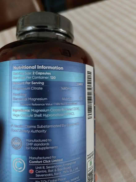 Photo of free Magnesium Citrate 1400mg (Southsea PO4) #2