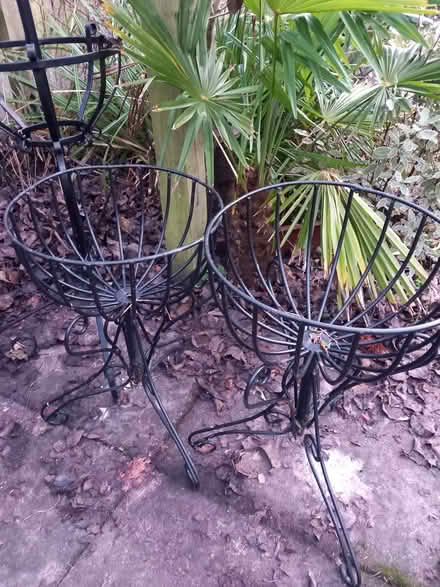 Photo of free Pair of metal basket supports, plus a taller one (Bare LA4) #1