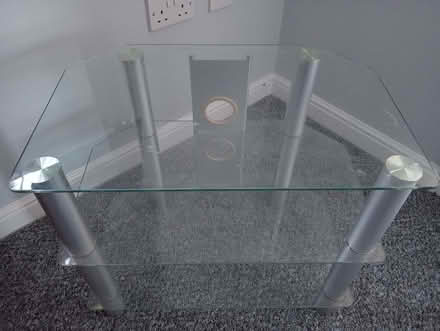 Photo of free Glass TV table (Bottesford DN16) #1