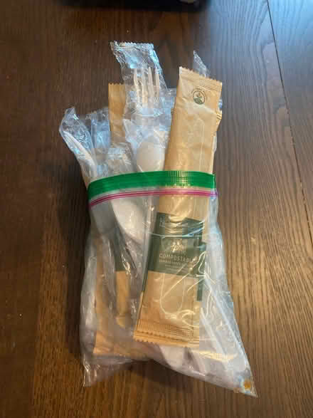 Photo of free Bag of individually wrapped cutlery (Winston Churchill/collegeway) #1
