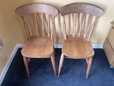 Photo of free 2 wooden chairs (Wisewood/Hillsborough S6 4) #1