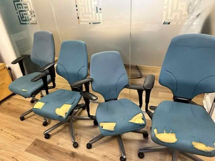 Photo of free 4 x Giroflex Office chairs (Short Heath B23) #1