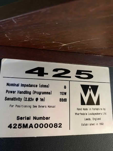 Photo of free 2 Wharfedale speakers (N51HJ Highbury) #2