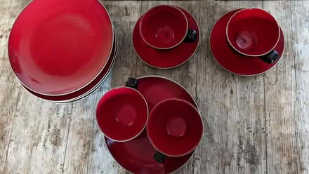 Photo of free John Rocha Pico Red stoneware dinner set (Queens Park MK40) #3