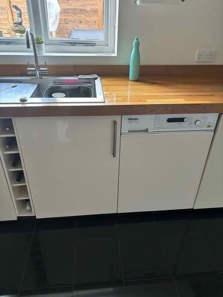 Photo of free IKEA High Gloss Cream Kitchen Units, Worktop And Sink (CT4) #4