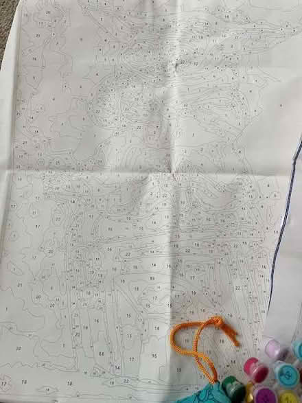 Photo of free Paint by numbers canvases, paints and brushes (Cambridge GL2) #3