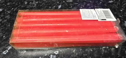 Photo of free 10 25cm red dinner candles (South Shields NE34) #1