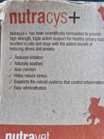 Photo of free Medication NutraCys cats /dogs (East Grinstead town center) #3