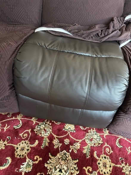 Photo of free Brown reclining sofa (Hampton Vale) #3