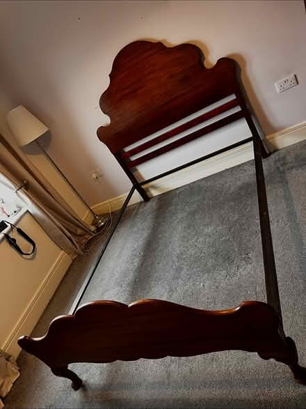 Photo of free Antique Double Bed (Clowne S43) #2