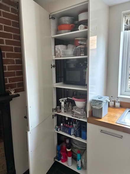 Photo of free IKEA High Gloss Cream Kitchen Units, Worktop And Sink (CT4) #2