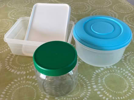 Photo of free 3 mixed sizes plastic containers (Packsaddle BA11) #1