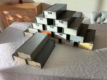 Photo of free 18 double tray slide boxes (East Carleton NR14) #1