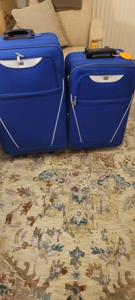 Photo of free Blue wheelie expandable suitcases 7cm x 47 cm x 25cm & 69cm (Scale Hall LA1) #4