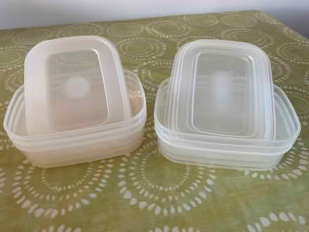 Photo of free 6 1L plastic storage boxes (Packsaddle BA11) #1