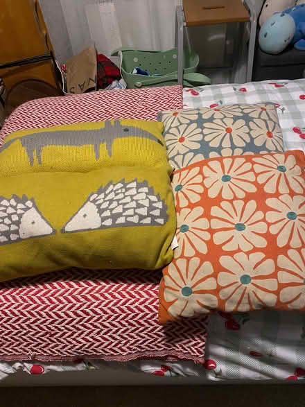 Photo of free 4 cushions well used (Cranbourne Gardens MK41) #1