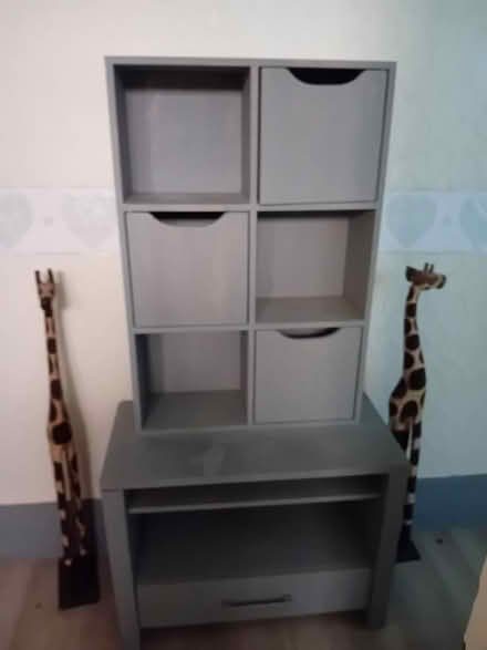 Photo of free Grey wooden unit (Long Eaton) #1