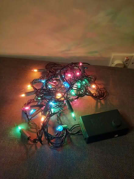 Photo of free 35 multi-coloured Christmas lights (Desford LE9) #2