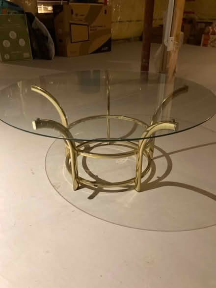 Photo of free 36” Glass top coffee table (Kennedy/16th in Markham) #1