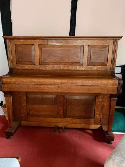 Photo of free Upright piano and stool (Broad Marston CV37) #2