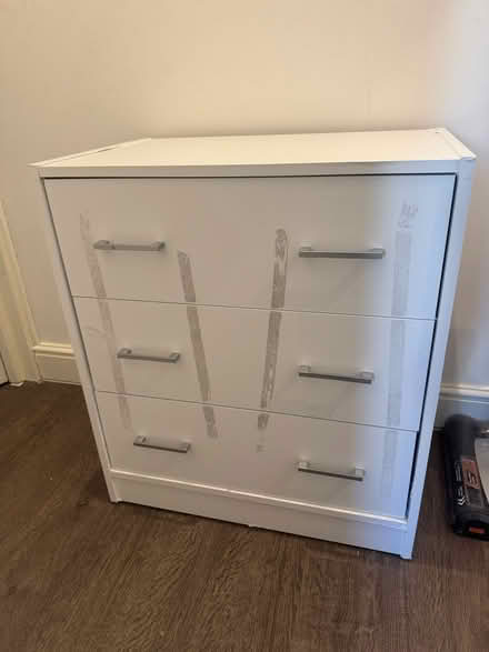 Photo of free Three drawer chest of drawers (Croydon) #1