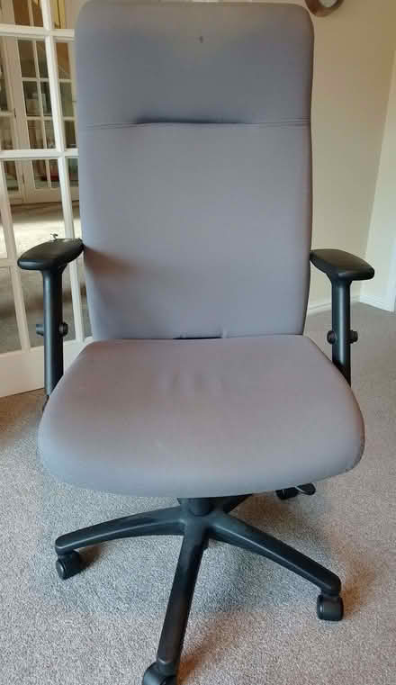 Photo of free Grey high-back office chair (Sapley PE28) #1