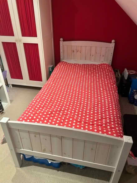 Photo of free Wooden single bed with slatted base (Portslade) #1