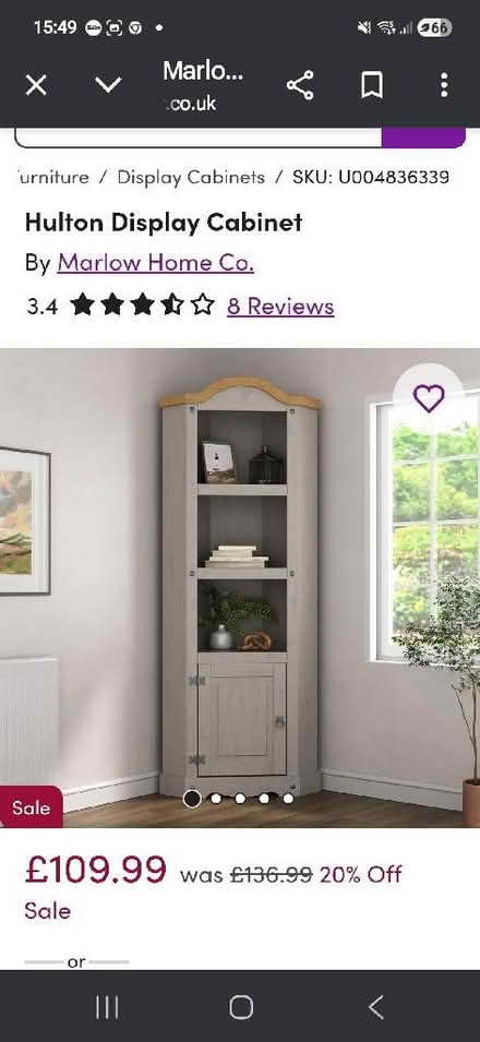 Photo of Corner cabinet. Happy to upcycle, paint etc. Slim fitting. (Saint Andrew Auckland DL14) #1