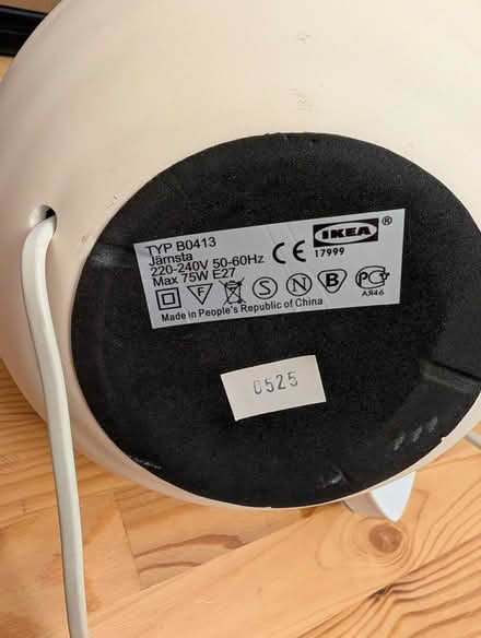 Photo of free IKEA purple ceramic table lamp (Colindale NW9) #4