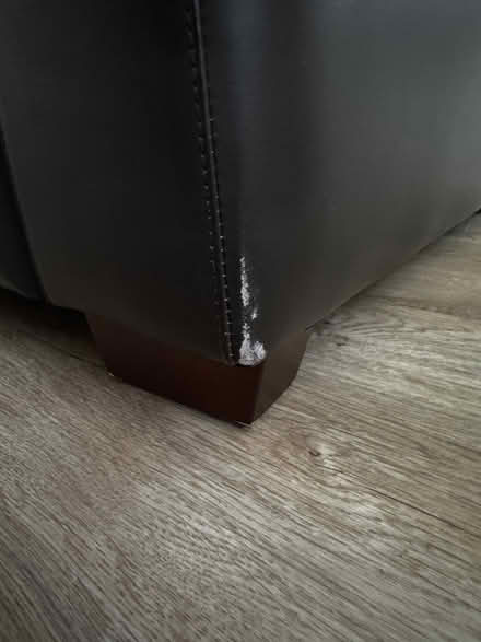 Photo of free Next Brown Leather Sofa (Dales Brow M27) #4