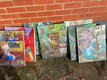 Photo of free Used canvases to be repainted (Colwall Stone WR13) #1