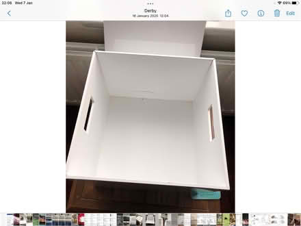 Photo of free Glossy White storage box. (Littleover DE23) #2