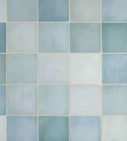 Photo of Light blue tiles. Handmade better (Upper oldfield park) #2