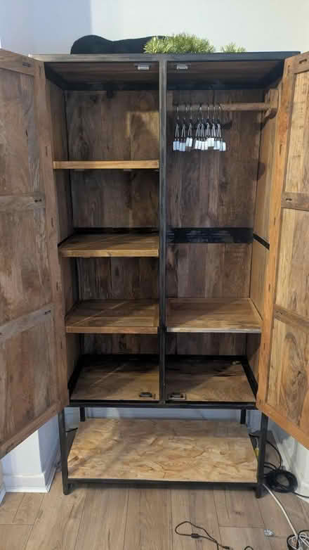 Photo of free Hard wood wardrobe (Castlepoint BH8) #2