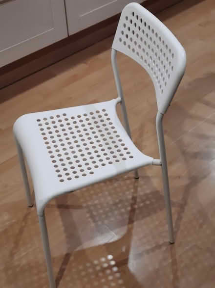 Photo of free Small white chair - plastic seat (cockermouth) #1