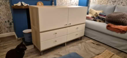 Photo of free Light oak Ikea Besta Units with white doors and drawer fronts (St Helier SM4) #1