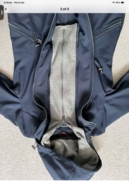 Photo of free Ladies French Connection (m) Softshell Parka with zip-in fleece storm cuffs (Stone Cross BN24) #2