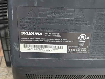 Photo of free Sylvania TV (Robbinsville) #2